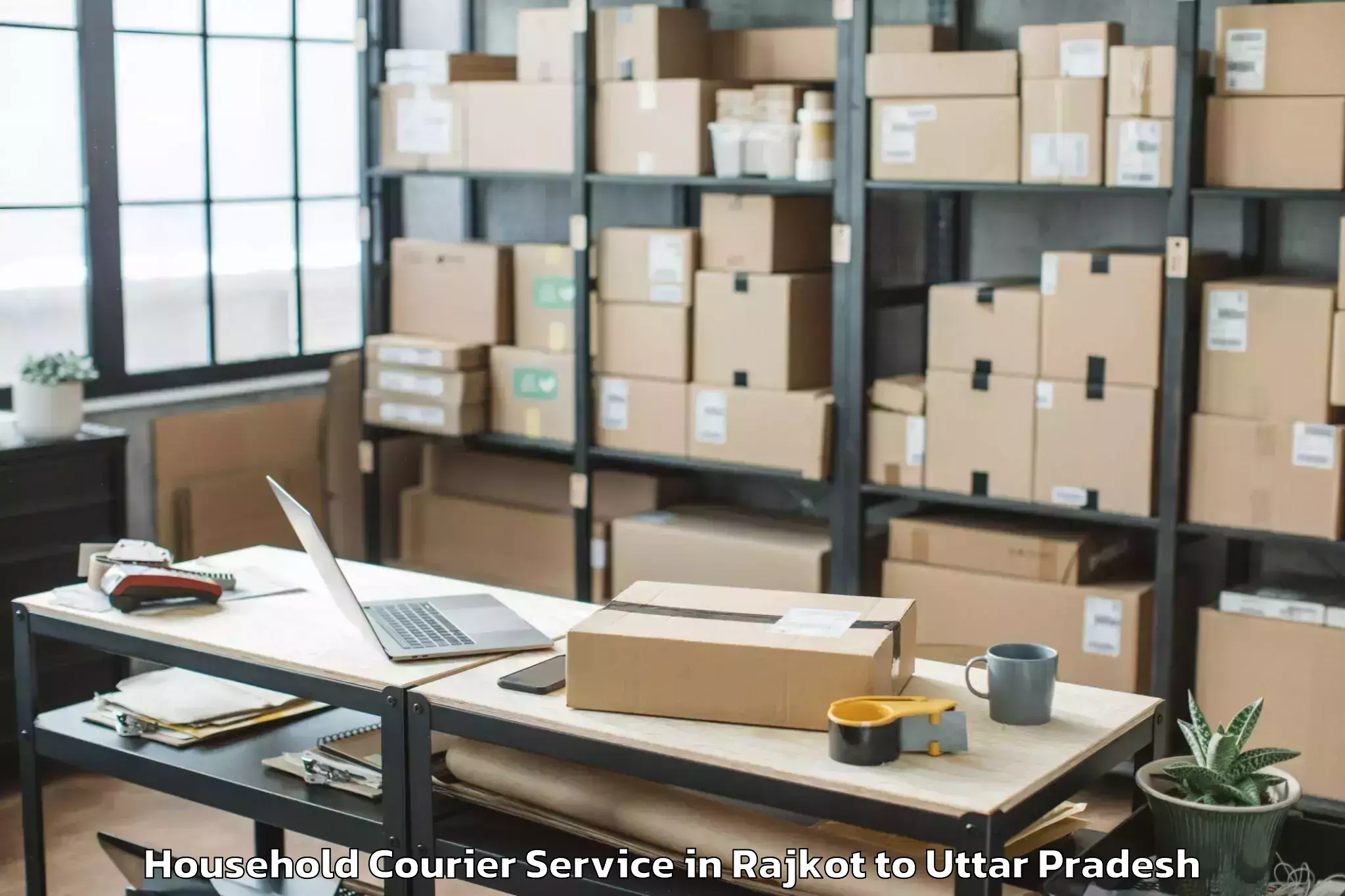 Efficient Rajkot to Amethi Household Courier